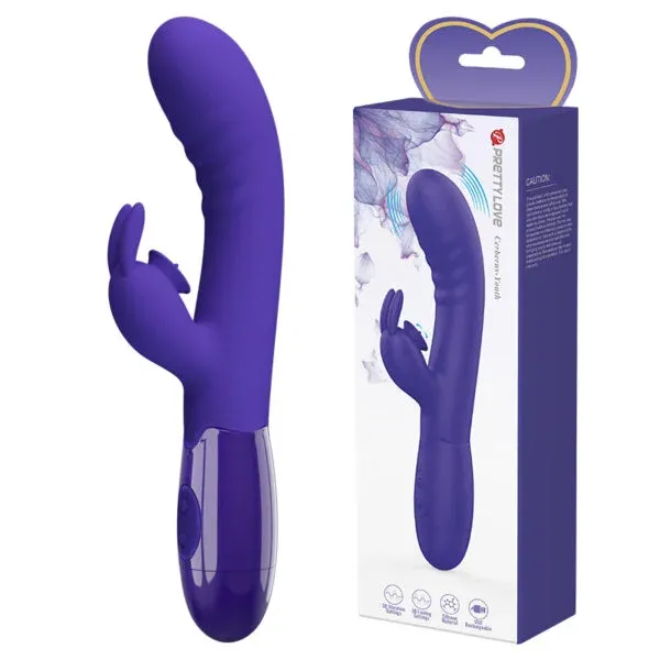 Cerberus: Vibrador Doble de Silicona con 30 Funciones -  BI-014795L Prettylove (S.T.M.)