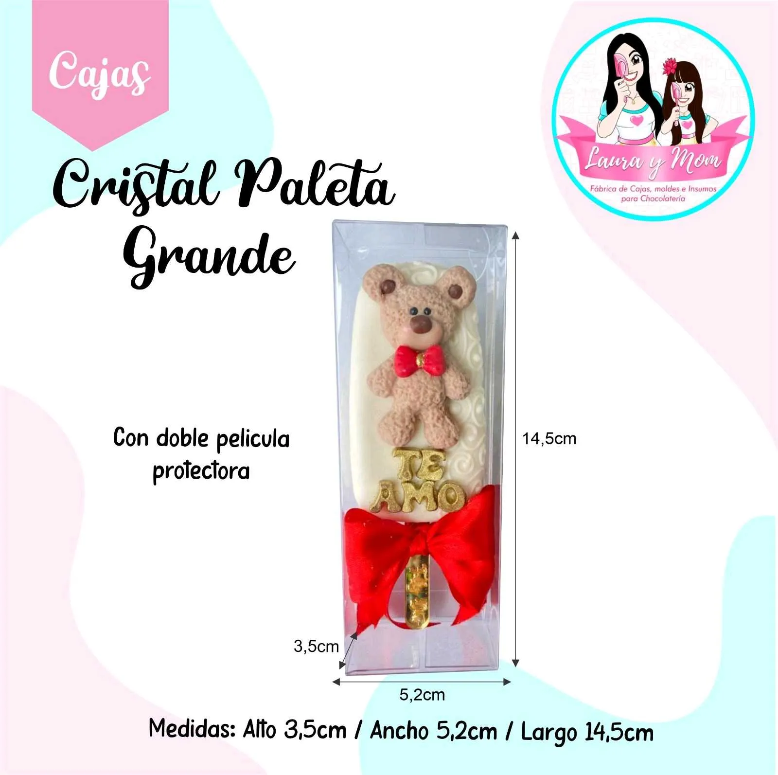 Caja cristal paleta grande 