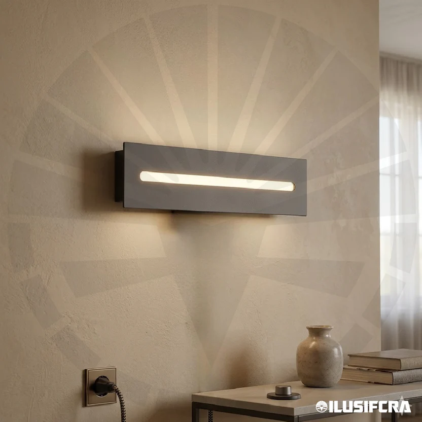 APLIQUE LED PARA PARED 7322 NEGRO — Apliques LED de Pared | Centro de Iluminación San Carlos, Ciudad Quesada