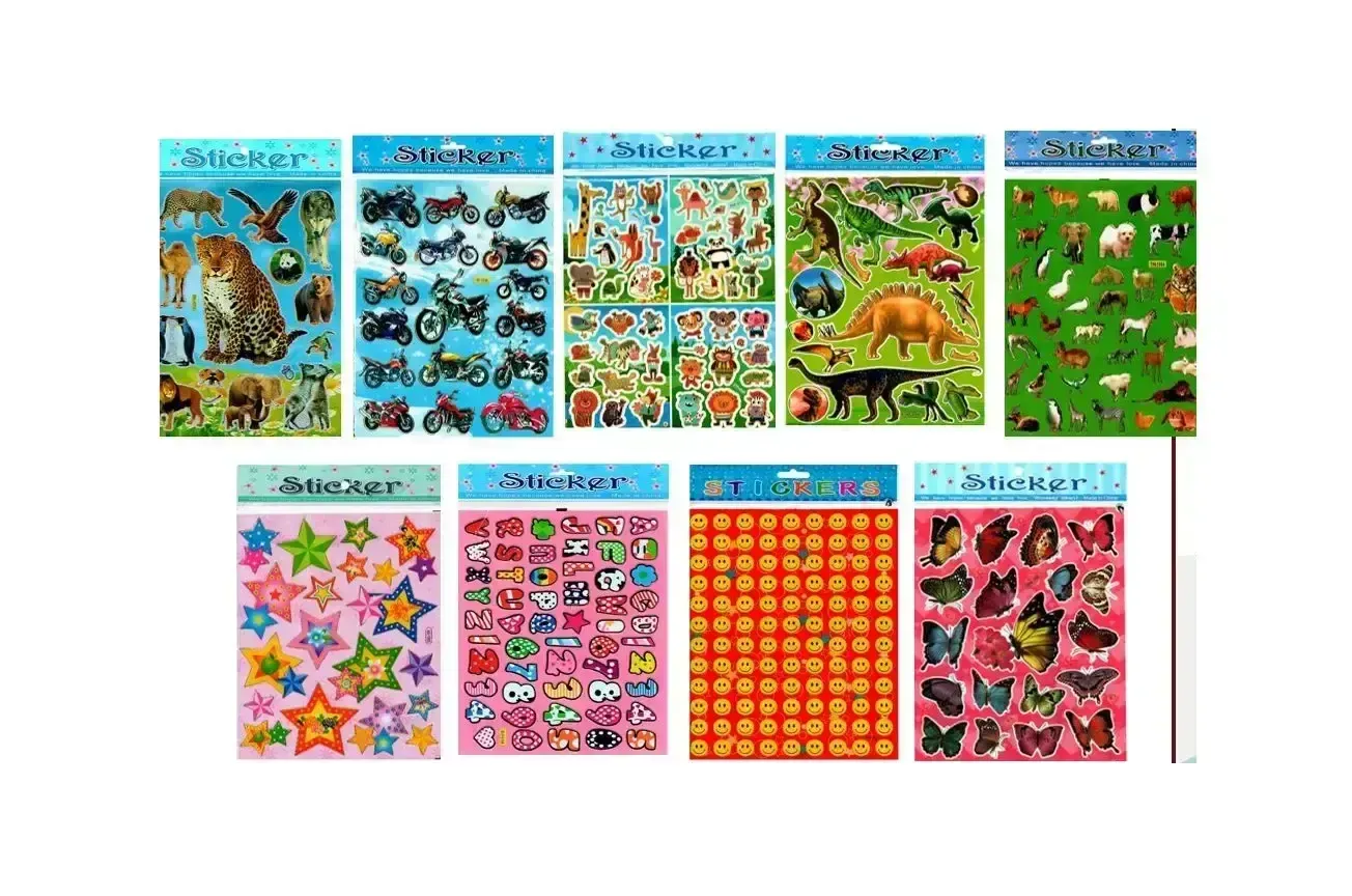 se0001  stickers c/10 surtido varios