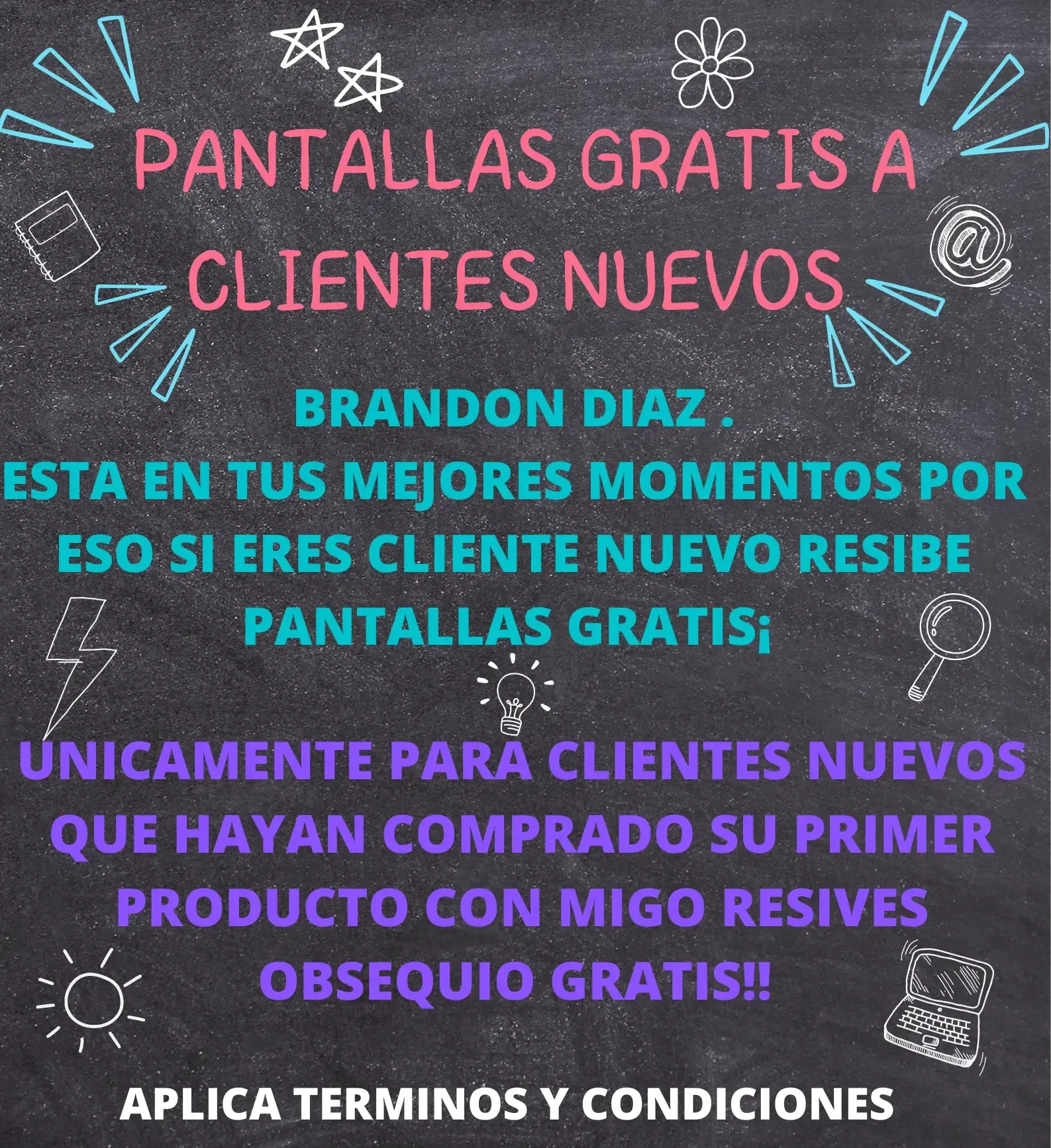 ¡ PANTALLAS GRATIS PARA CLIENTES NUEVOS ¡