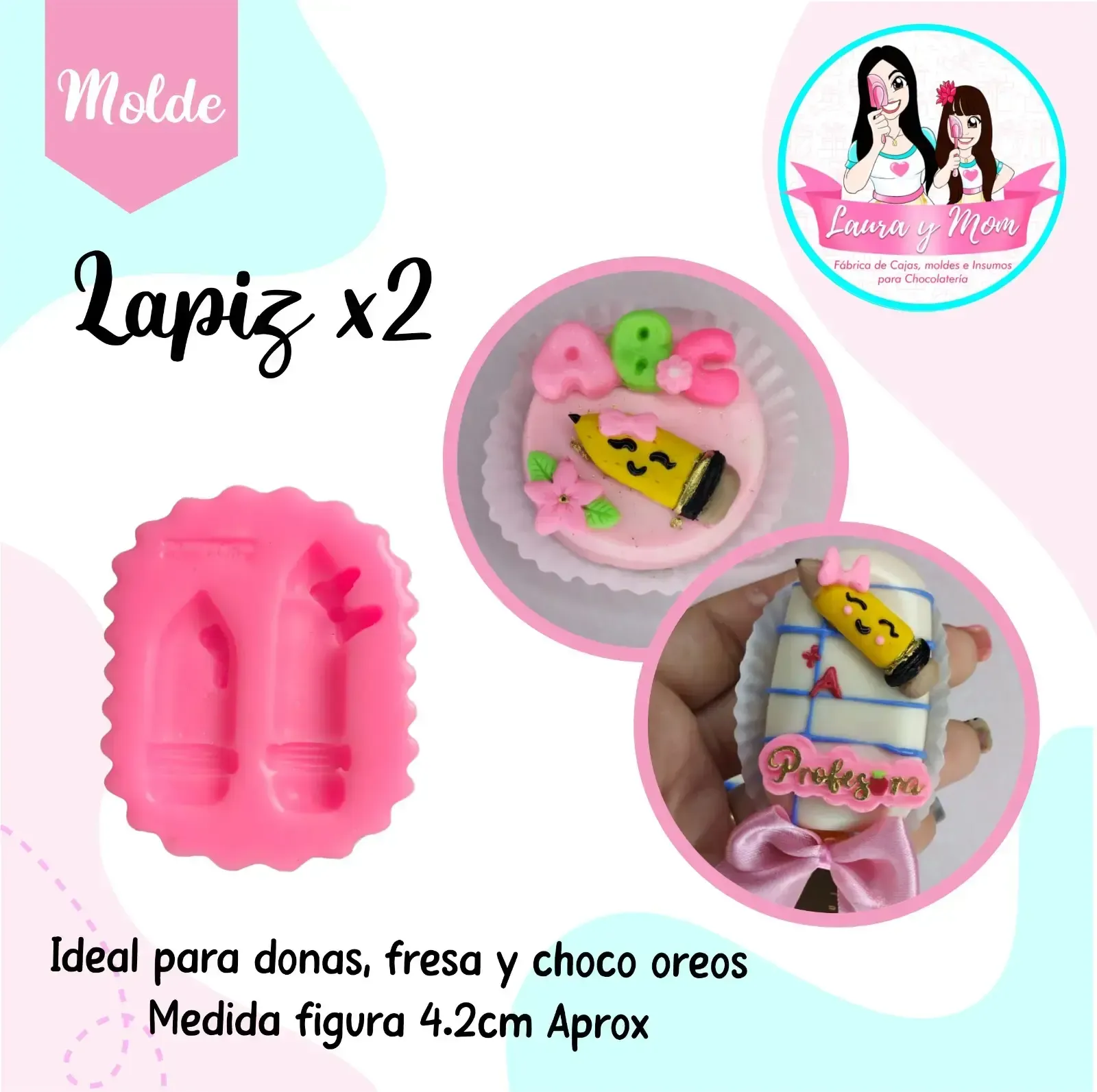 Molde Lápiz x2