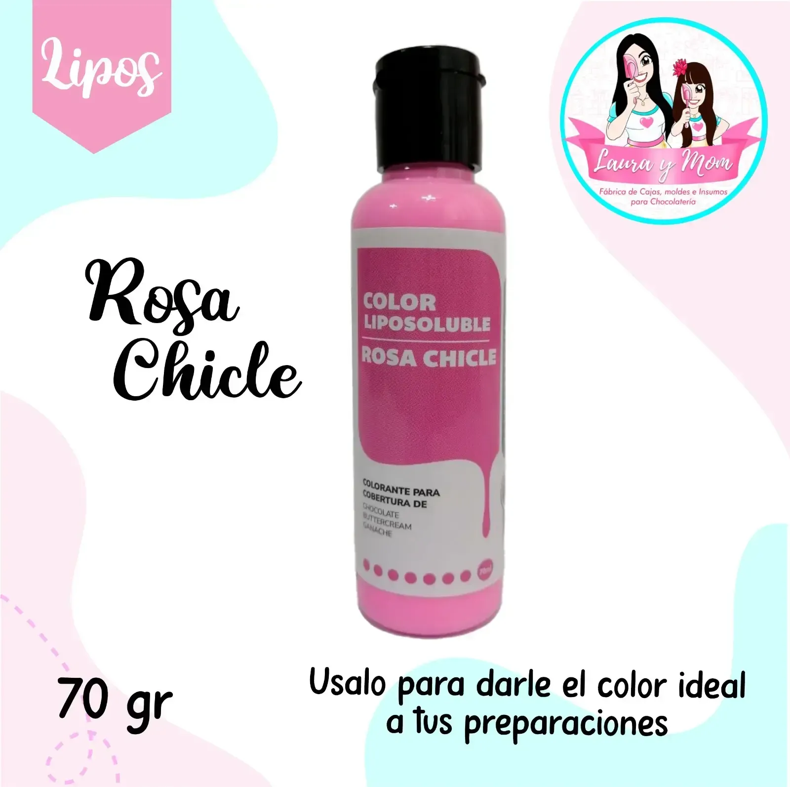Liposoluble Rosa chicle 