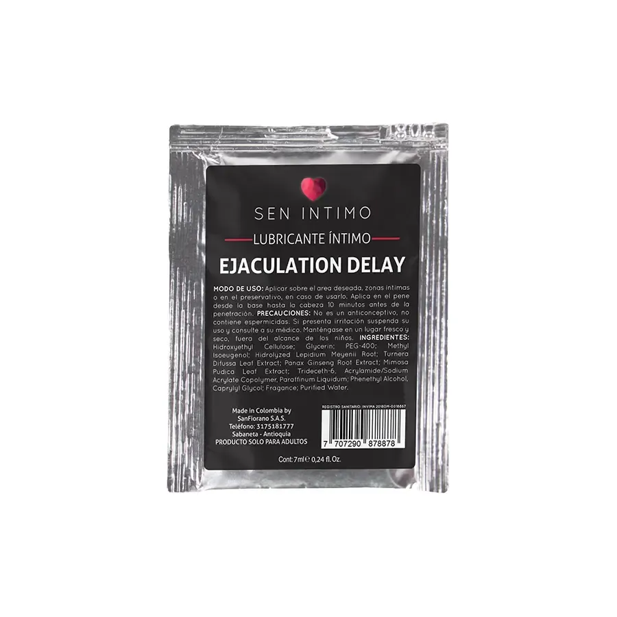 RETARDANTE EJACULATION DELAY SACHET 7ml By SEN ÍNTIMO 