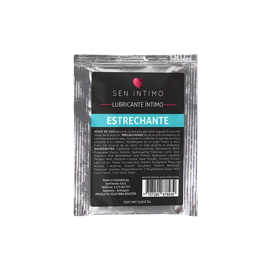ESTRECHANTE VAGINAL SACHET 7ml By. SEN ÍNTIMO 