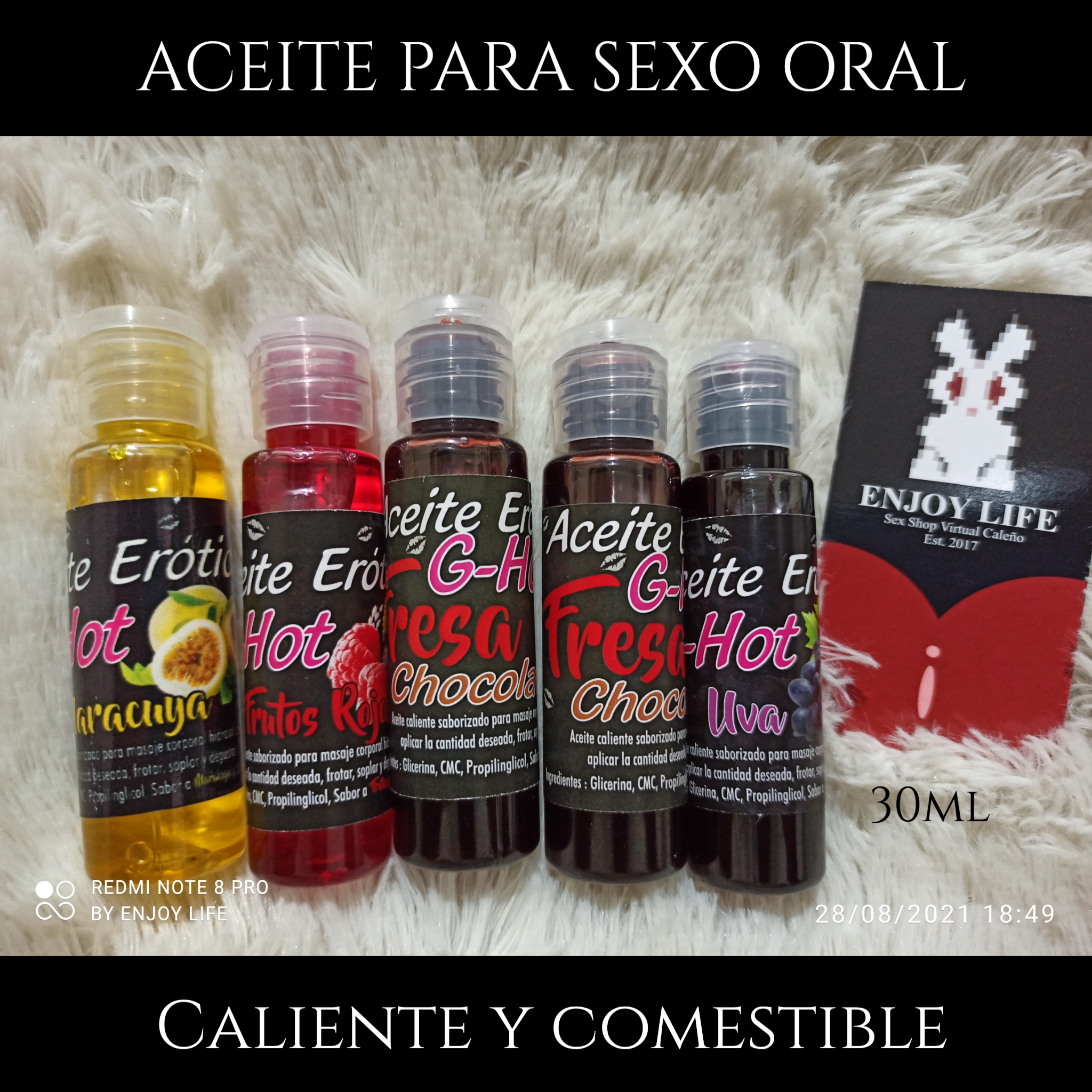 ACEITES PARA SEXO ORAL 30ML