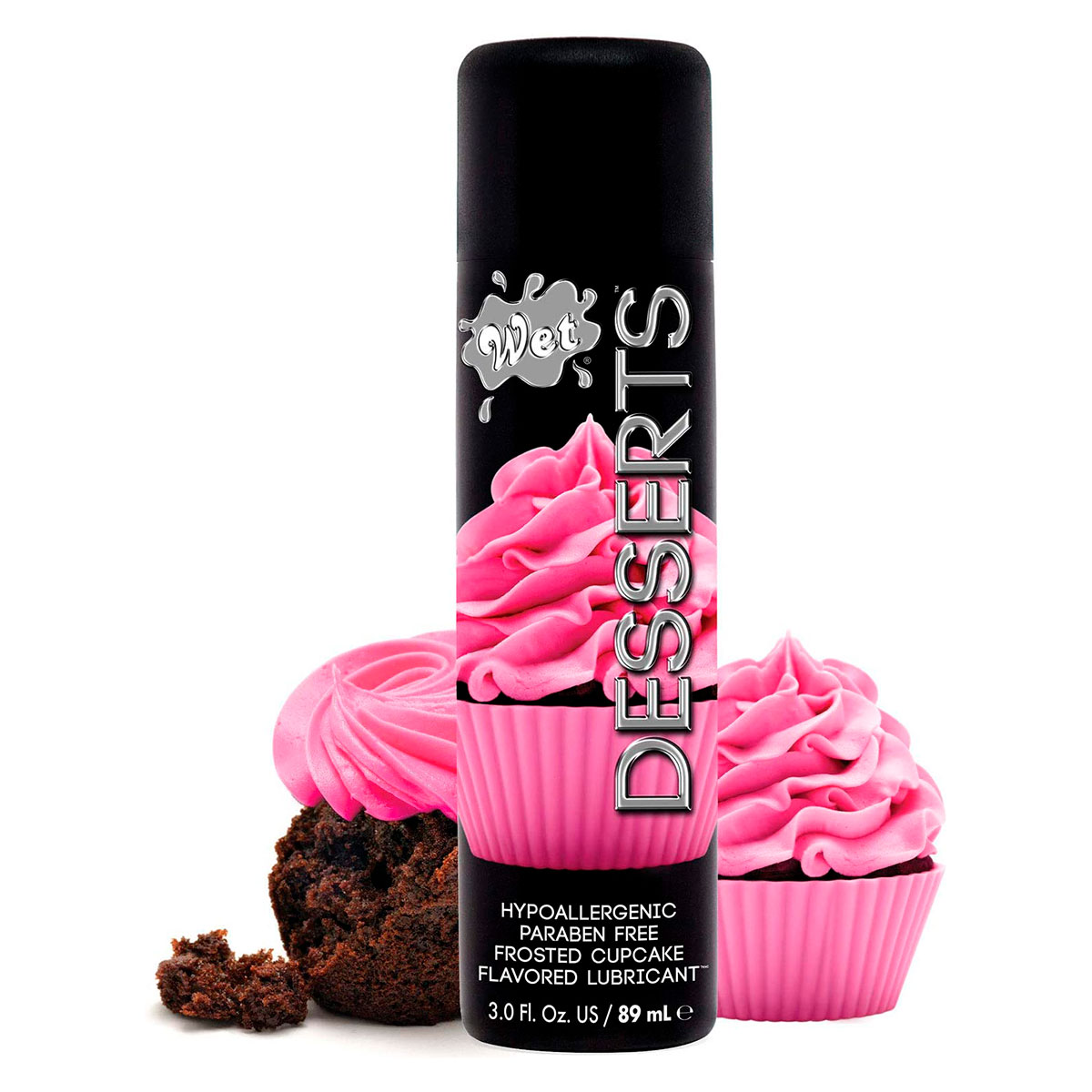 LUBRICANTE PREMIUM LÍNEA DESSERTS [POSTRES] CUPCAKE CON GLASEADO DE FRESA By. WET