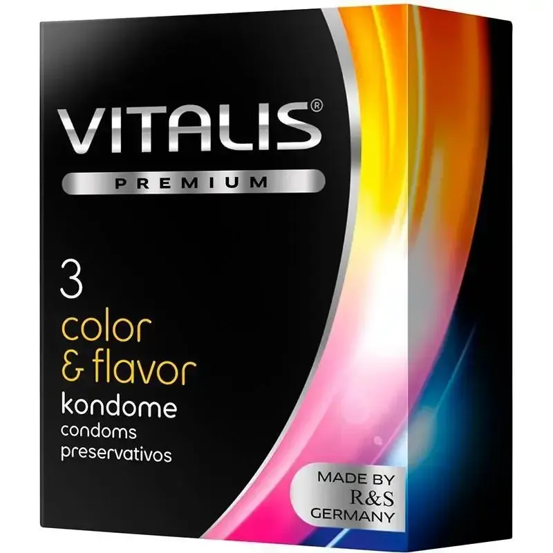 CONDONES VITALIS COLOR+SABOR X3