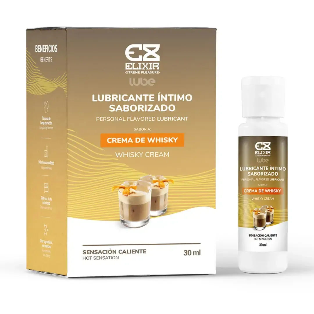 LUBRICANTE CALIENTE COMESTIBLE [CREMA DE WHISKY 🥃] 30ml By. ELIXIR 