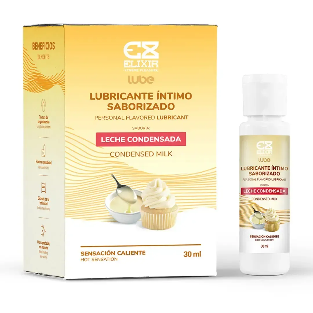 LUBRICANTE CALIENTE COMESTIBLE [LECHE CONDENSADA 🍼] 30ml By. ELIXIR 
