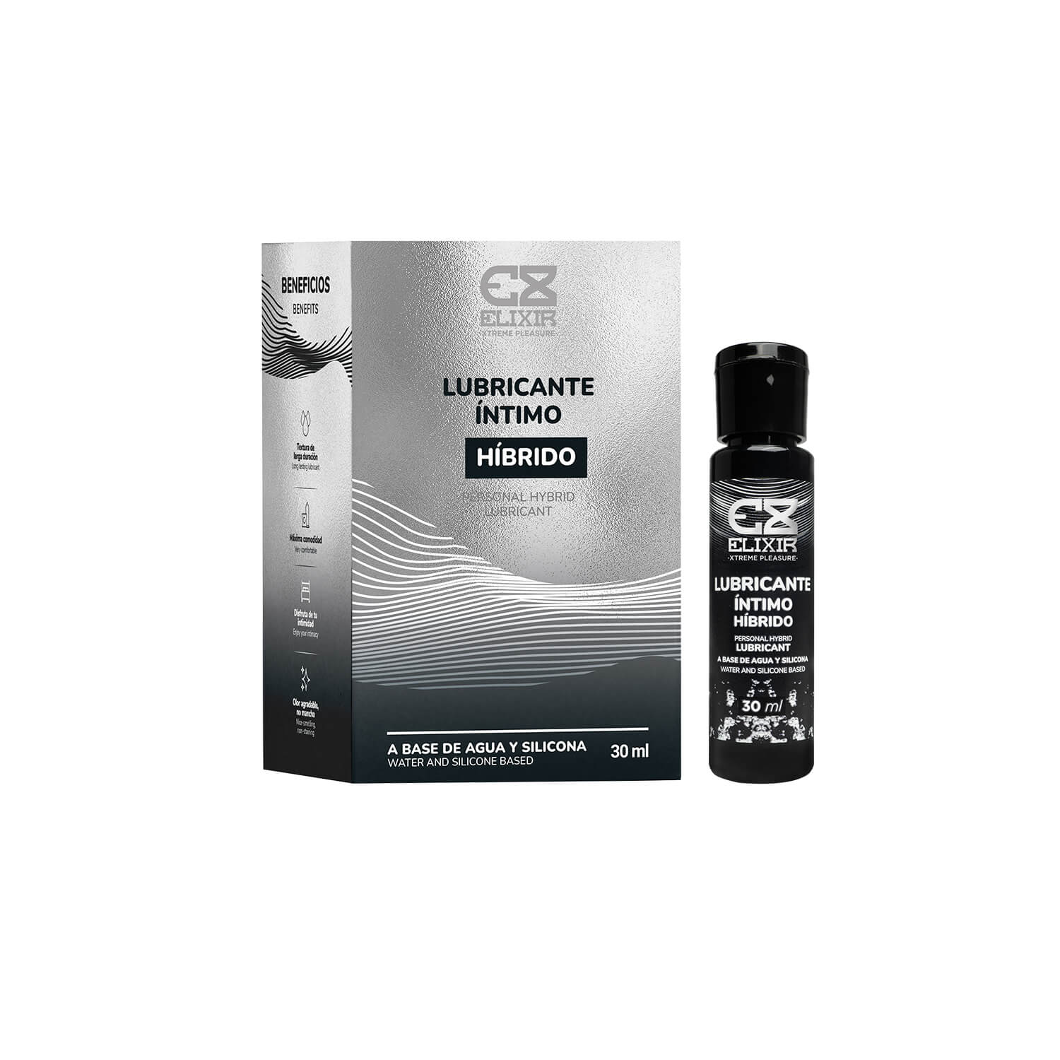 LUBRICANTE HÍBRIDO [AGUA - SILICONA] 30ml By. ELIXIR